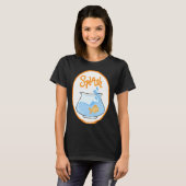 T-shirt Poisson rouge éclaboussant (Devant entier)