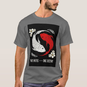 T-shirt poisson rouge et blanc une destinée deux c