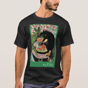 T-shirt poisson rouge et chat de Matisse