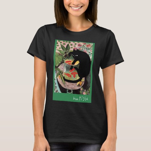 T-shirt poisson rouge et chat de Matisse (Devant)