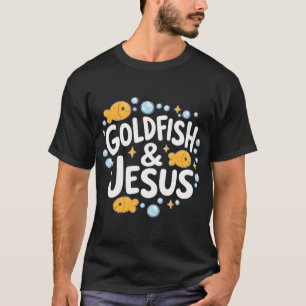 T-shirt Poisson rouge et Jésus