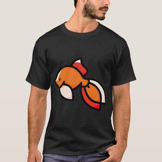 T-shirt Poisson rouge heureux (Devant)