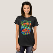 T-shirt Poisson rouge nageant (Devant entier)