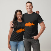 T-shirt Poisson Rouge-Orange (Unisexe)