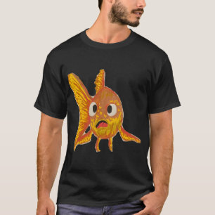 T-shirt Poisson rouge orange