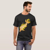 T-shirt Poisson rouge ou Koi (Devant entier)