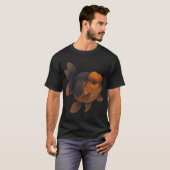 T-shirt Poisson rouge - Pixel Art - Graphiques 8 bits 16 b (Devant entier)