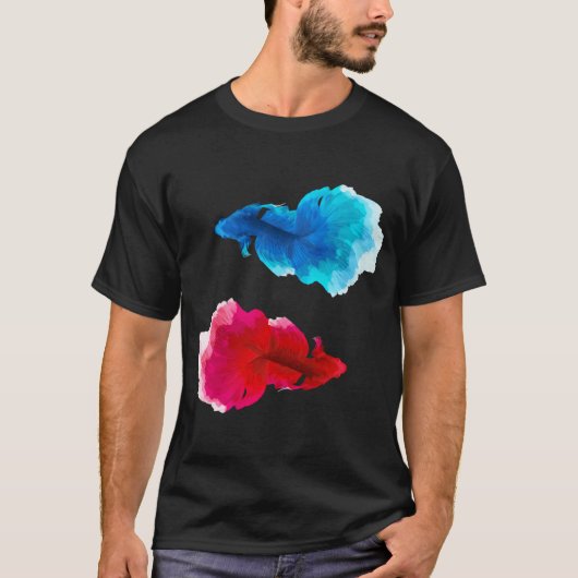 T-shirt Poisson rouge, Poisson bleu (Devant)