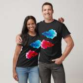 T-shirt Poisson rouge, Poisson bleu (Unisexe)