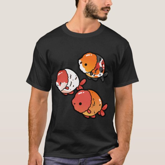 T-shirt Poisson rouge Ranchu (Devant)