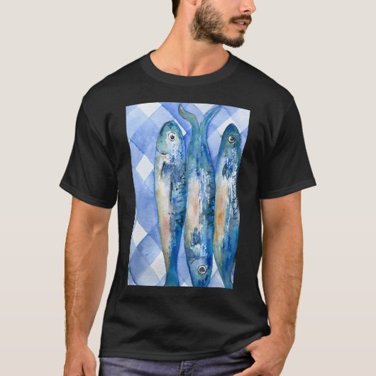 T-shirt poisson sarde 7 (Devant)
