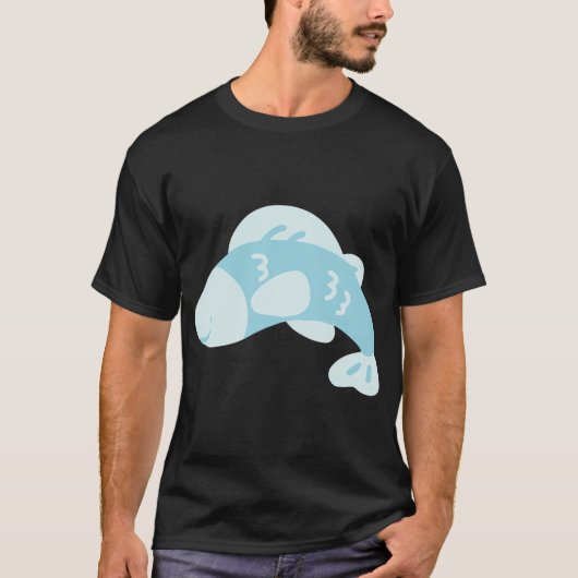 T-shirt Poisson Smiley Bleu (Devant)