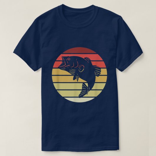 T-shirt Poisson style rétro Vintage515 (Design devant)