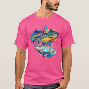 T-shirt Poisson Sur 3 Thons La Pêche Sportive