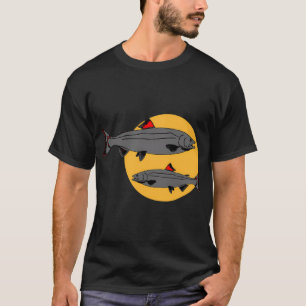 T-shirt Poisson sur jaune de moutarde