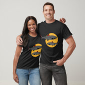 T-shirt Poisson sur jaune de moutarde (Unisexe)