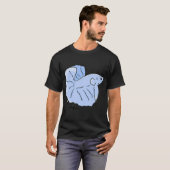 T-shirt Poisson Tropical Bleux (Devant entier)