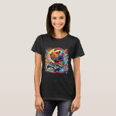T-shirt Poisson tropical coloré Splash (Devant entier)