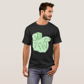 T-shirt Poisson tropical vert (Devant entier)