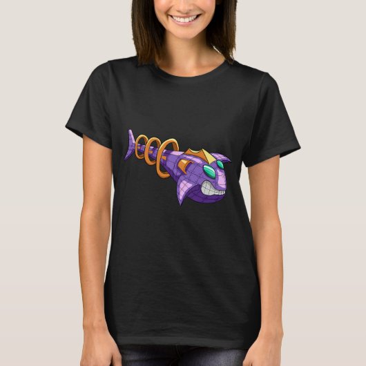 T-shirt Poisson-vaisseau spatial (Devant)