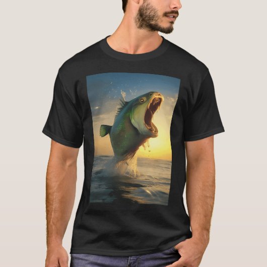 T-shirt Poisson vert (Devant)
