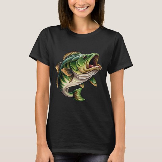 T-shirt poisson vert (Devant)