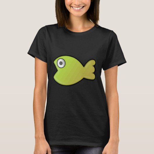 T-shirt Poisson Vert Ou Jaune (Devant)