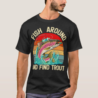 T-shirt Poisson Vintage Autour Et Trouvez Drôle De Truite