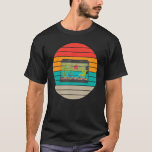 T-shirt Poisson Vintage Retro Impression Graphique Pour Aq