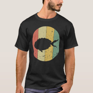 T-shirt Poisson vintage Rétro Silhouette aquatique Cute Po