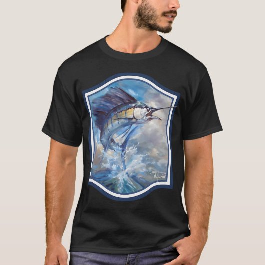 T-shirt Poisson-voile et Frégate (Devant)