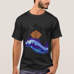 T-shirt Poisson voilier vibrant de l'océan en acrylique (s