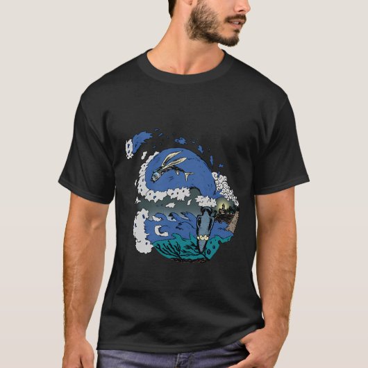 T-shirt Poisson volant (Devant)