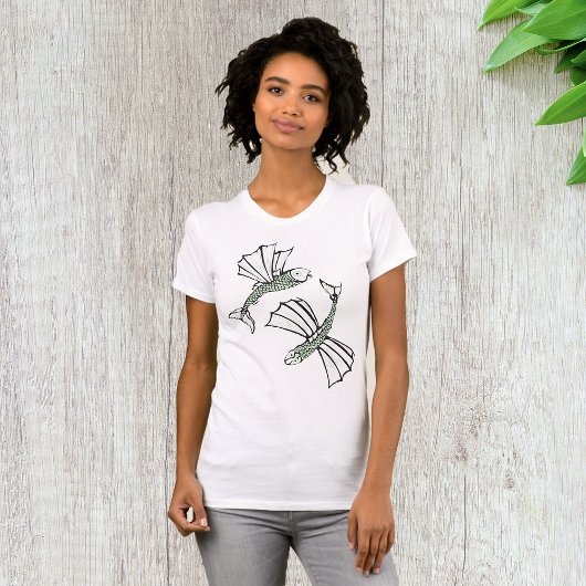 T-shirt Poisson volant Main Tirée Océan Créature
