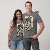 T-shirt poisson volant style tatouage (Unisexe)