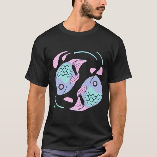 T-shirt Poisson Yin et Yang (Devant)