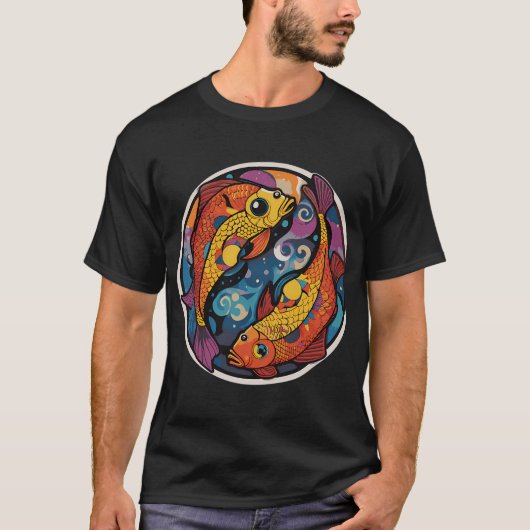 T-shirt Poisson yin yang ! (Devant)