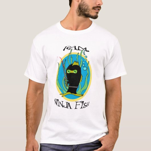 T-shirt poissons 5 de ninja (Devant)