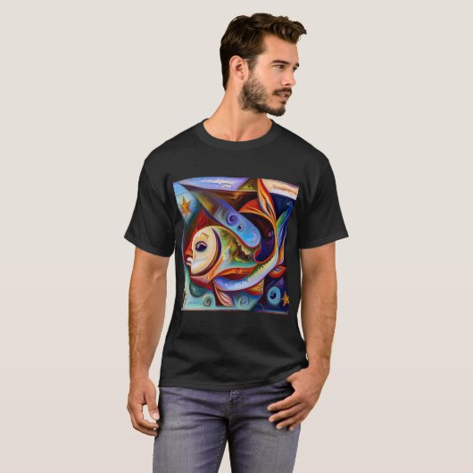 T-shirt Poissons 8 (Devant entier)
