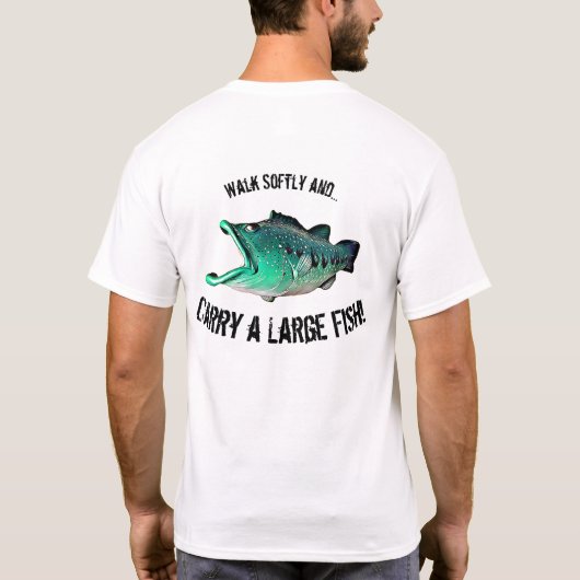 T-shirt Poissons avec l'attitude par l'artiste Mike Quinn (Dos)