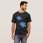 T-shirt Poissons bleus (Devant entier)