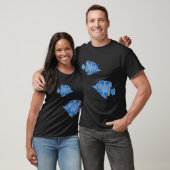 T-shirt Poissons bleus (Unisexe)