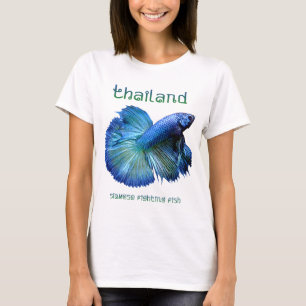 T-shirt Poissons de combat siamois de la Thaïlande