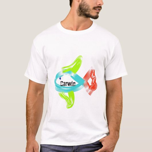 T-shirt Poissons de Darwin (Devant)