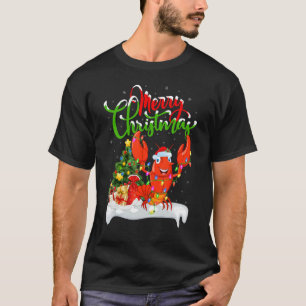 T-shirt Poissons de homard Décorations de Noël Père Noël H