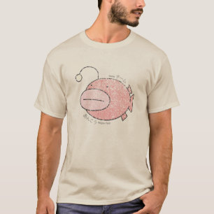 T-shirt Poissons de pêcheur à la ligne floconneux