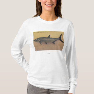 T-shirt Poissons de tarpon de côte de commutateur de