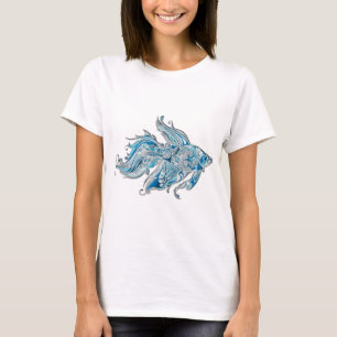 T-shirt Poissons d'écoulement de Paisley