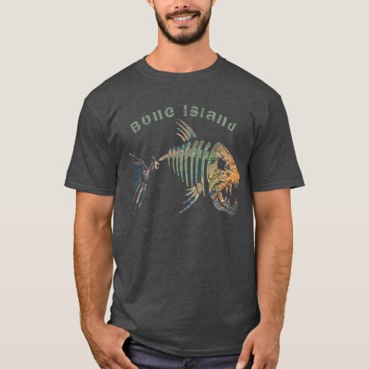 T-shirt Poissons d'île d'os (Devant)