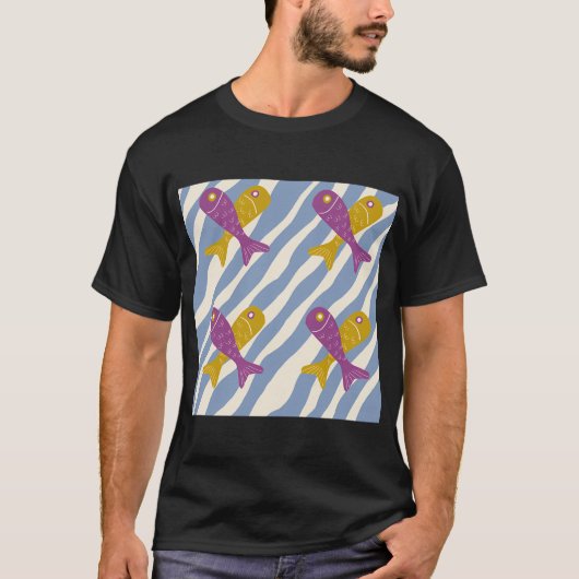 T-shirt Poissons entrecroisés (Devant)